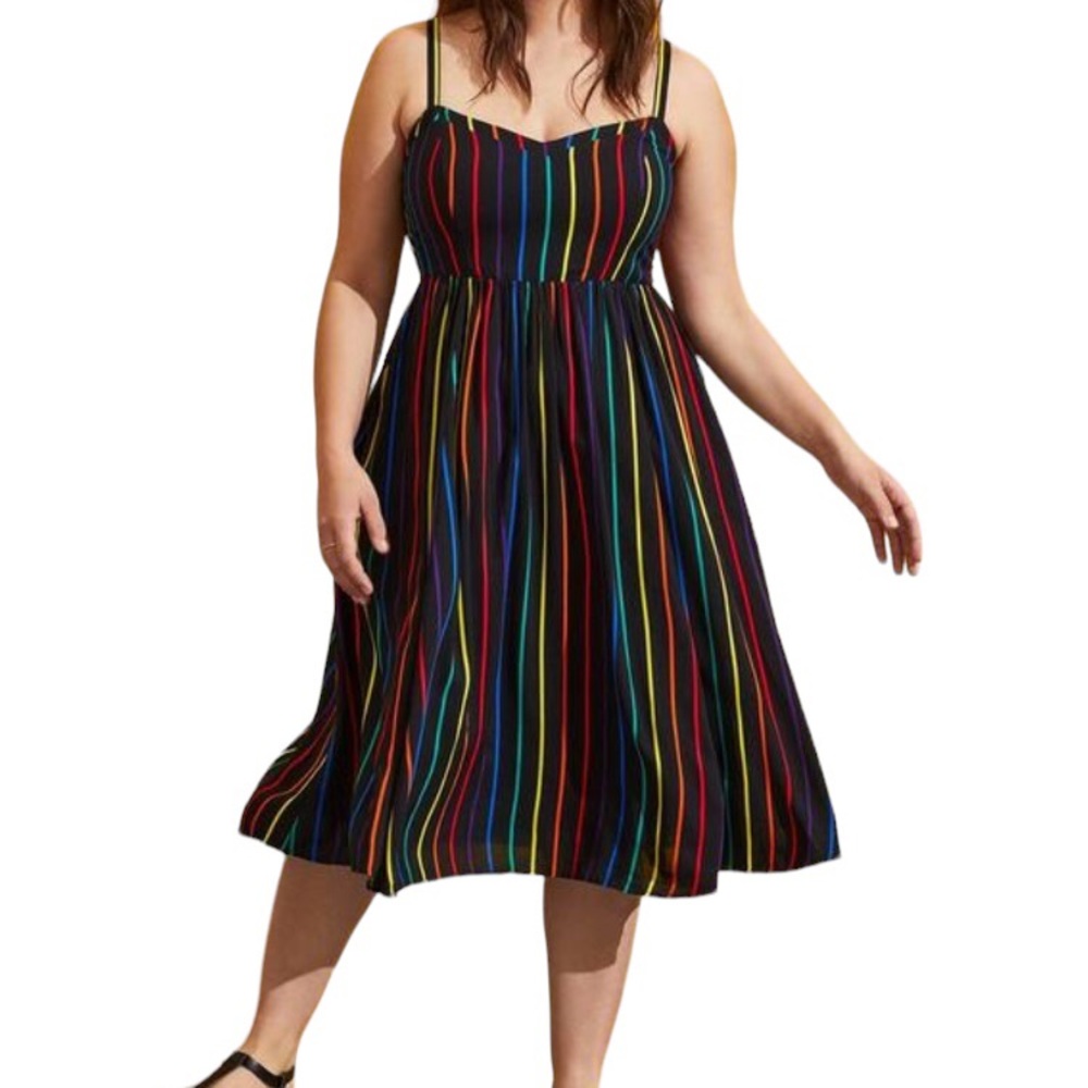 Torrid Multicolor Striped Dress